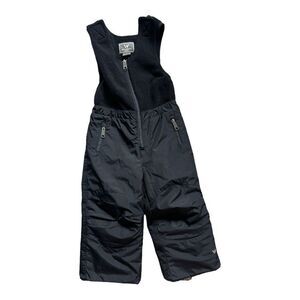 Toddler Boys Unisex White Sierra Black Snow Bib Waterproof Winter Pants - Sz 2T